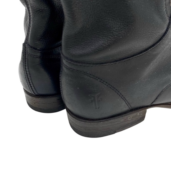 Frye Erin Black Cap Toe Lace up Ankle Boots Combat Granny NEW Sz 7.5 - Picture 10 of 15